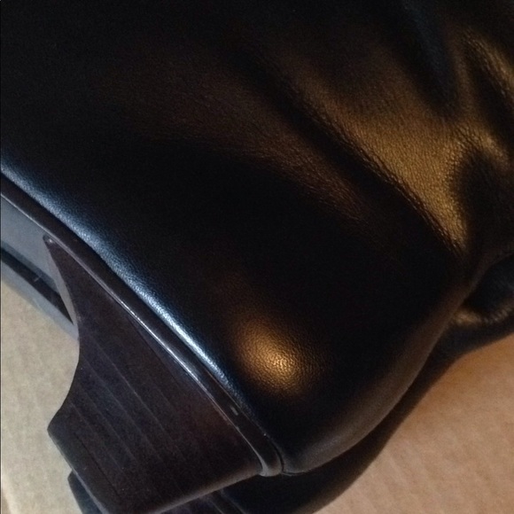 J Jill Tall Brown Leather Stack Heel Boot , 6 NIB - Picture 3 of 6